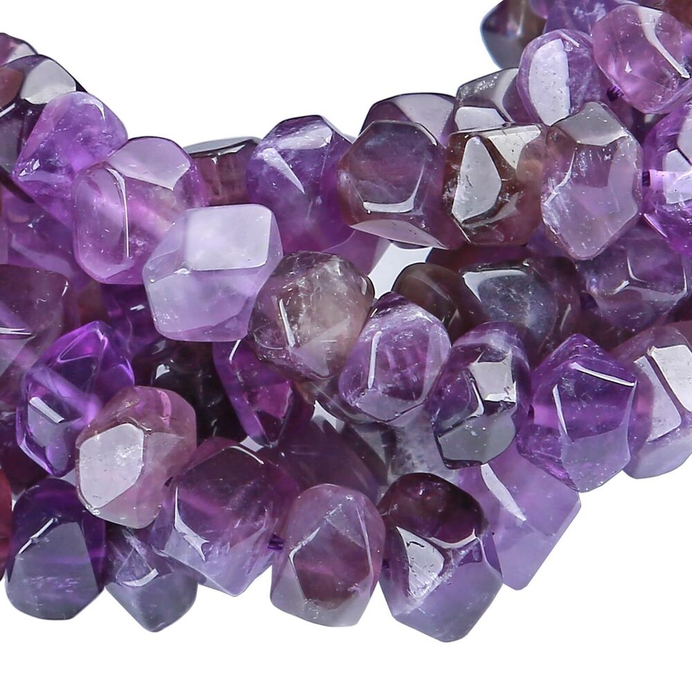 6257 6x11MM 50PCS Amethyst Crystal Natural Beads 15 Inch Irregular Special